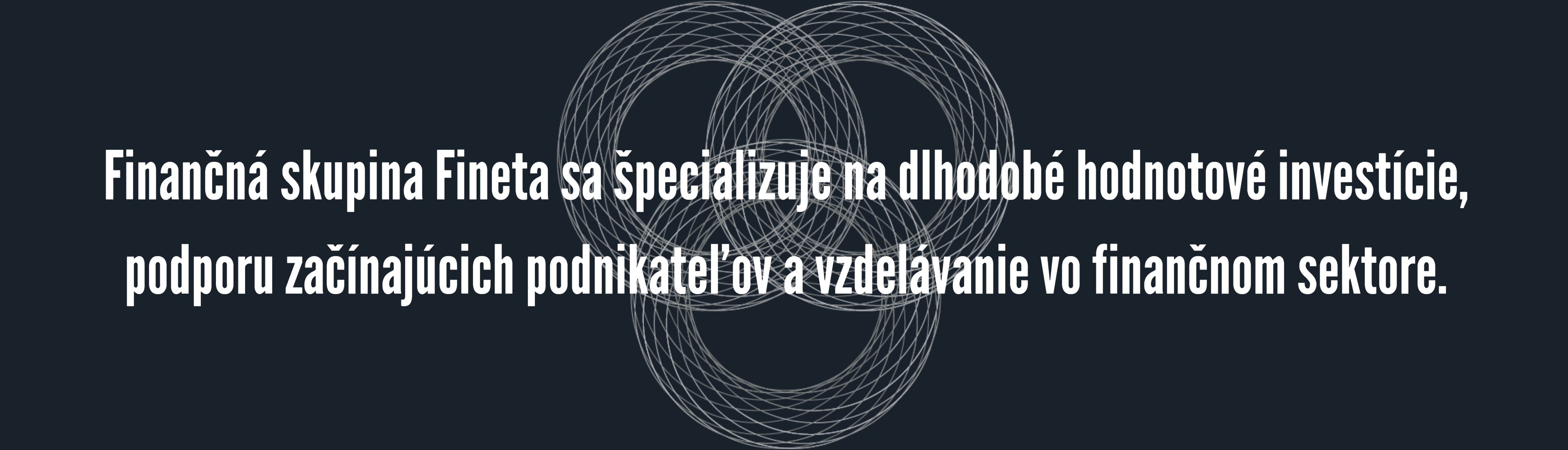 Finančná skupina Fineta sa špecializuje na dlhodobé hodnotové investície, podporu začínajúcich podnikateľov a vzdelávanie vo finančnom sektore.